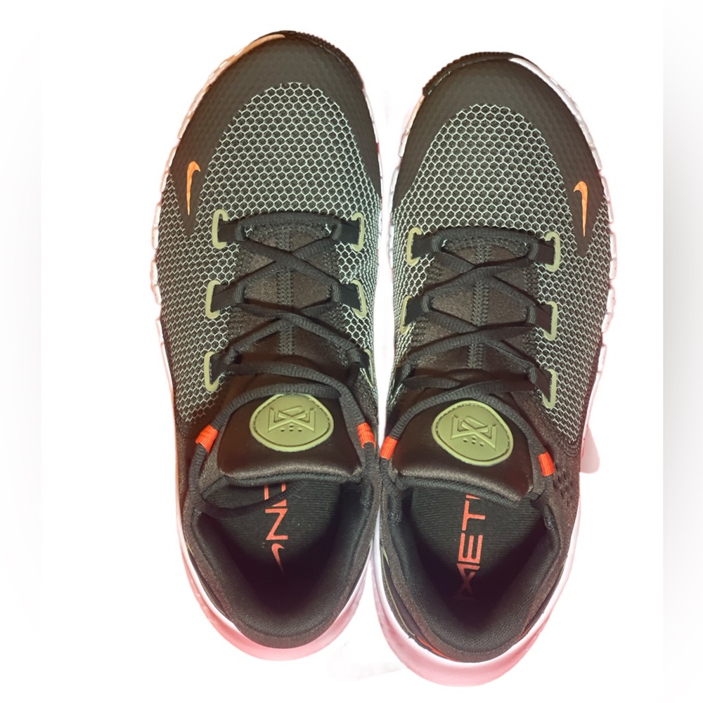 Nike Men's Olive Green Black and Orange Athletic Shoes - Picture 4 of 8